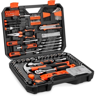 Juego de herramientas de 248 piezas - Kit de herramientas manuales domésticas generales con estuche 